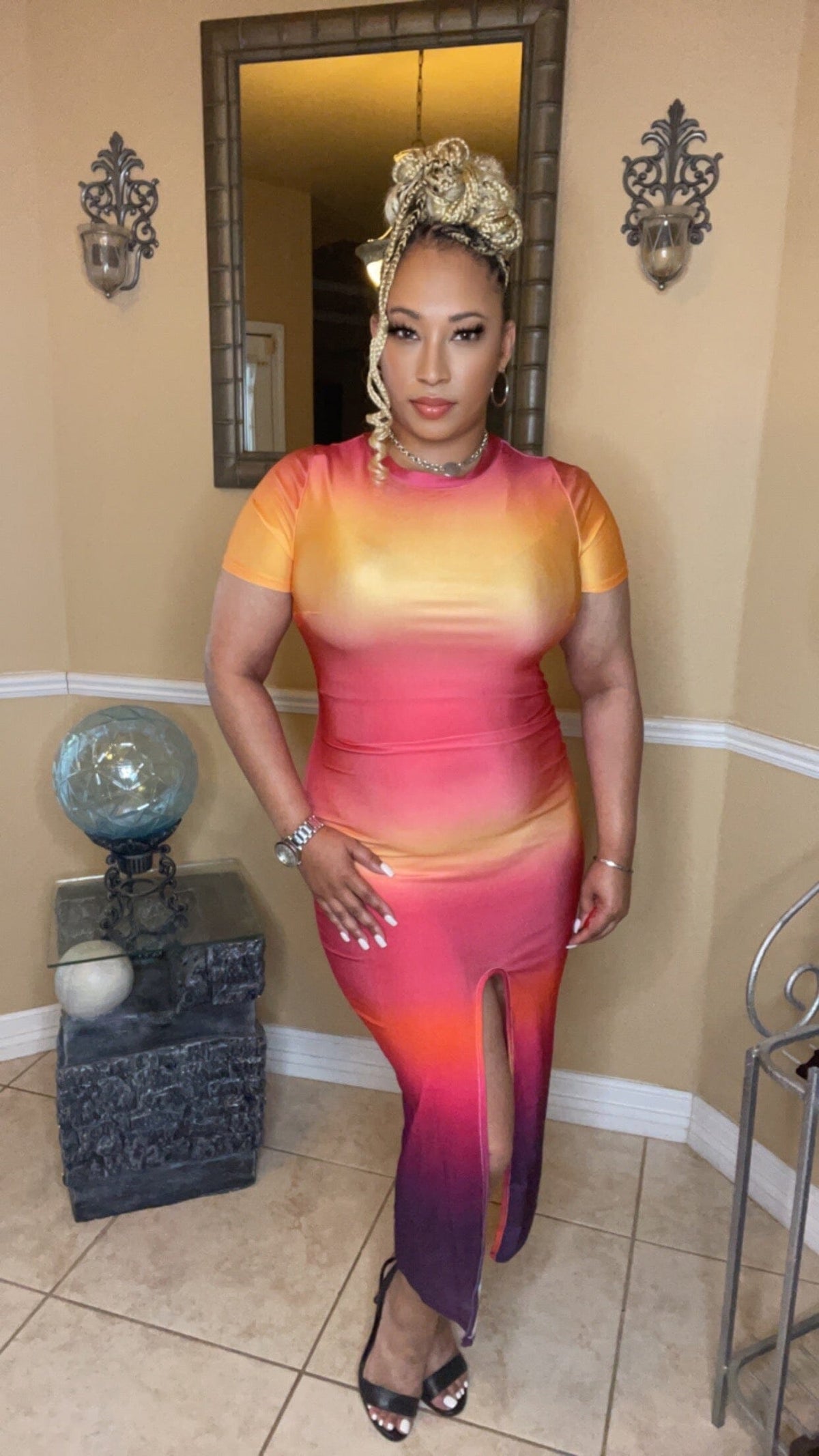 Midi w: Split Candy Girl Impressive Beauty 